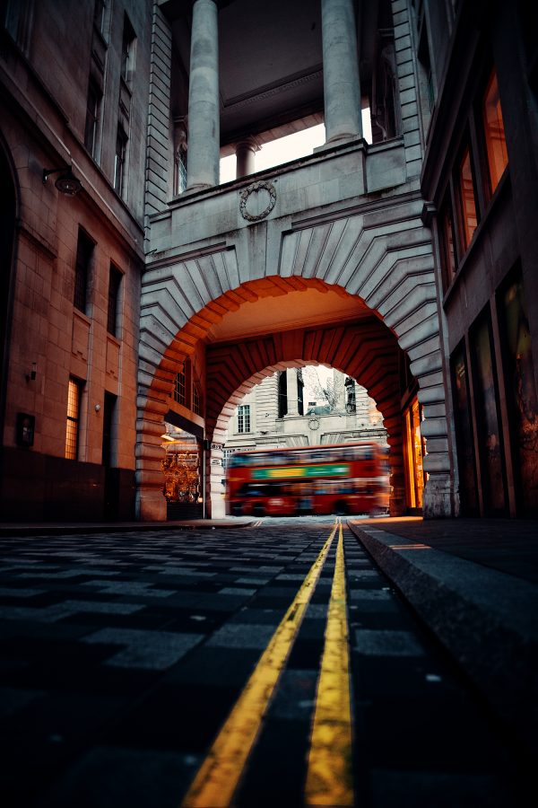The Bus Under the Arch Poster