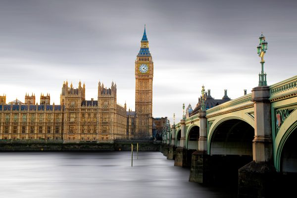 Houses of Parliament and Westminster Bridge Poster