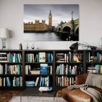 Houses of Parliament and Westminster Bridge Poster