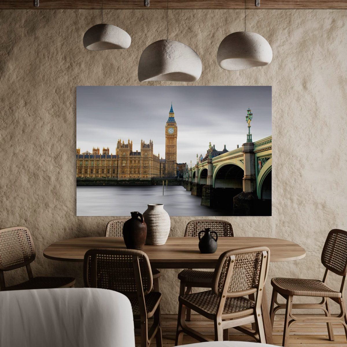 Houses of Parliament and Westminster Bridge Poster