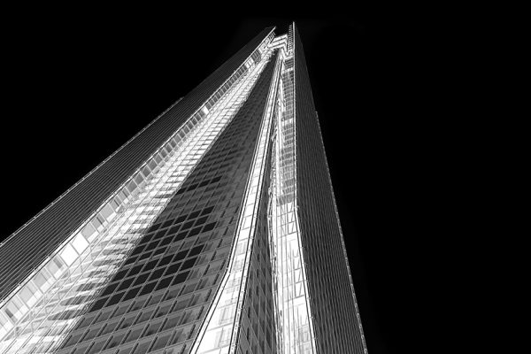 The Shard Black & White Poster