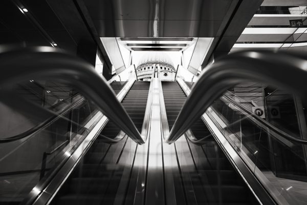 Looking up at St Paul's Cathedral Poster