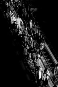 The People on the Escalator Poster