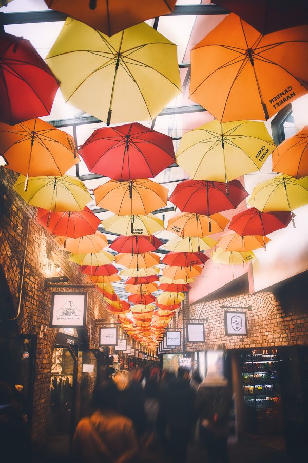 Camden Umbrellas Poster