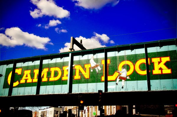 Camden Lock Bridge Poster
