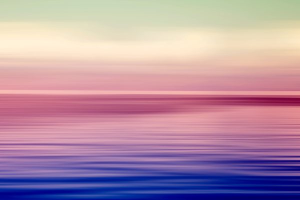 Pink and Blue Sea Scape Poster