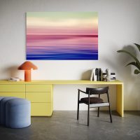 Pink and Blue Sea Scape Poster