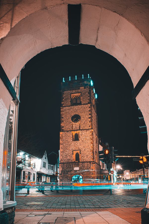 Framed in Time St Albans Clock Tower Poster