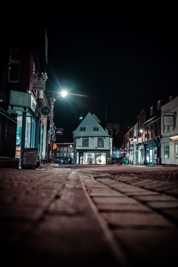 Midnight Stillness St Albans Market Place Poster