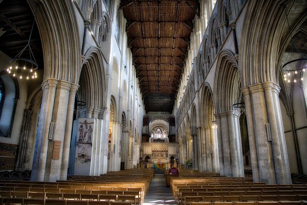 Light and Silence in St Albans Cathedral Poster