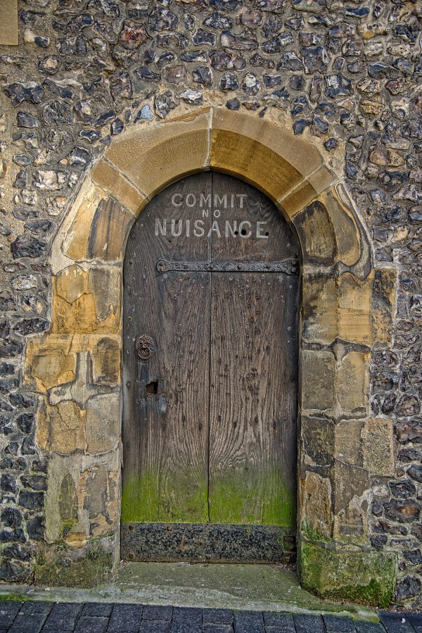 Commit No Nuisance Door St Albans Poster