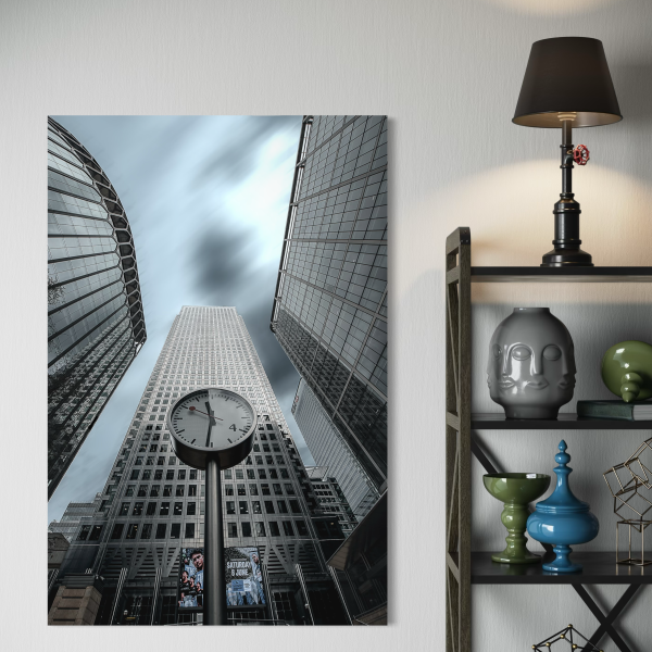Time and Steel Canary Wharf Poster