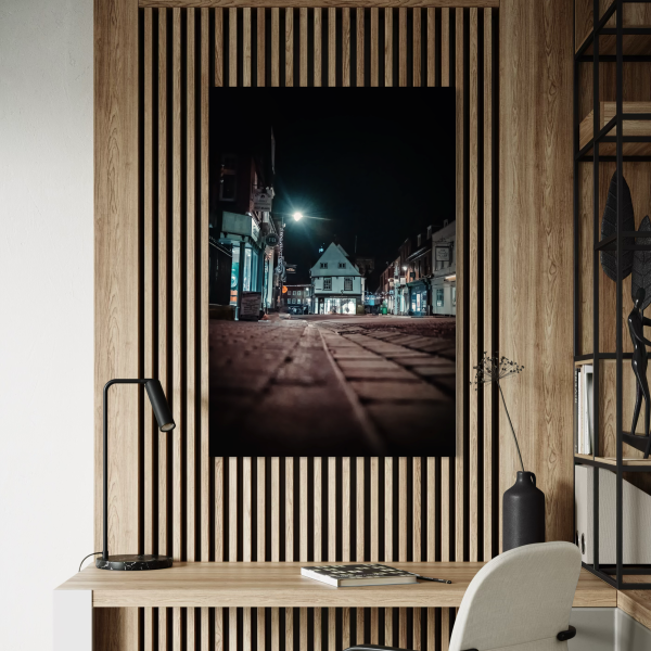 Midnight Stillness St Albans Market Place Poster